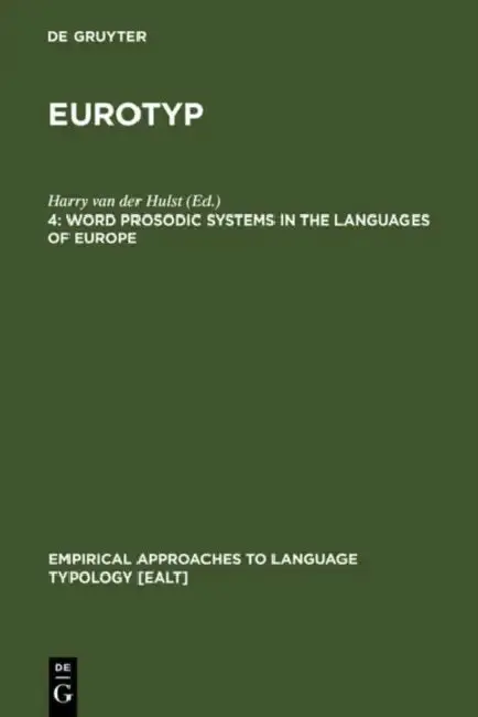Cover of Word Prosodic Systems in the Languages of Europe