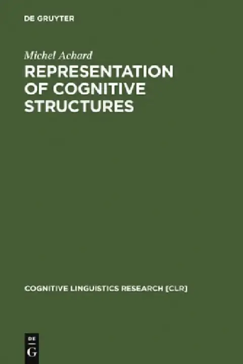 Cover of Representation of Cognitive Structures