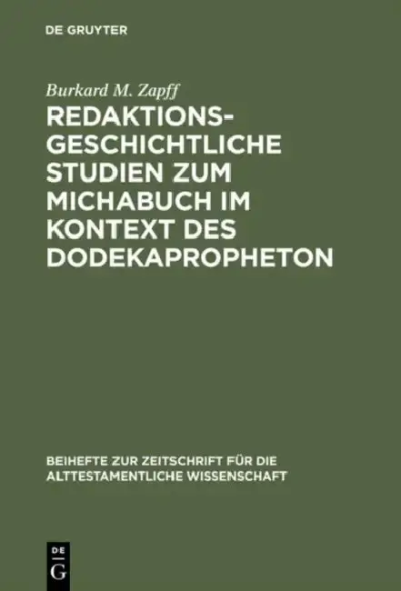 Cover of Redaktionsgeschichtliche Studien zum Michabuch im Kontext des Dodekapropheton