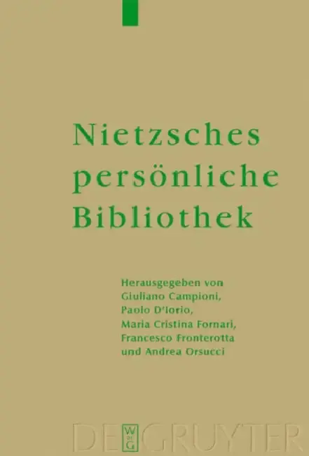 Cover of Nietzsches Persönliche Bibliothek