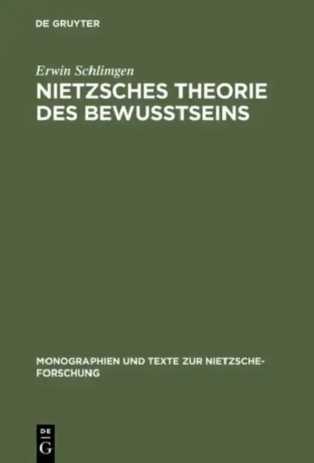 Cover of Nietzsches Theorie Des Bewußtseins