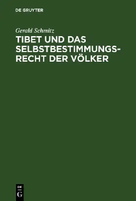 Cover of Tibet Und Das Selbstbestimmungsrecht Der Völker