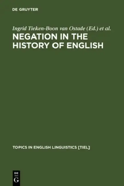 Cover of Negation in the History of English