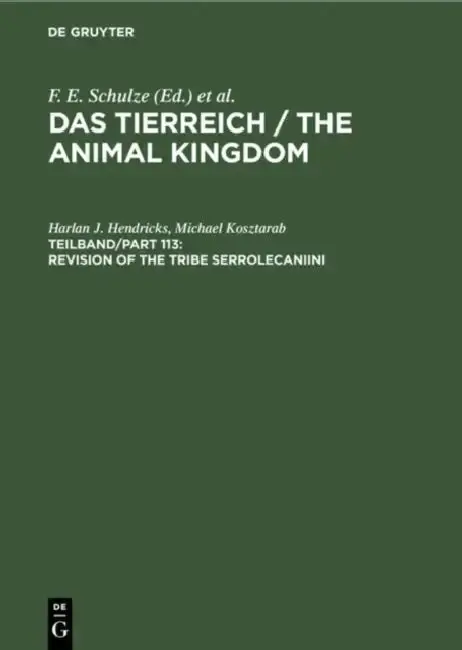 Cover of Revision of the Tribe Serrolecaniini