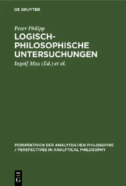 Cover of Logisch-Philosophische Untersuchungen