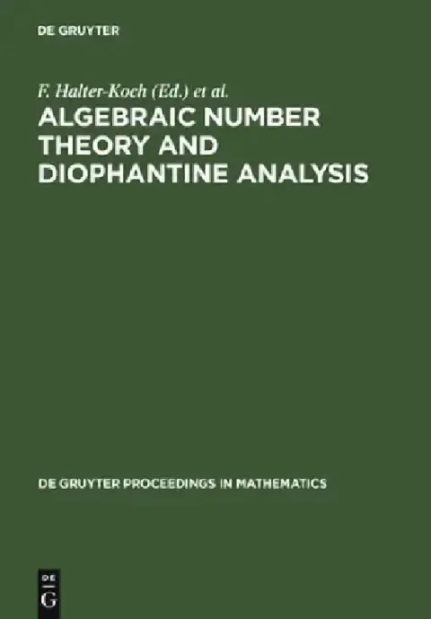 Cover of Algebraic Number Theory and Diophantine Analysis