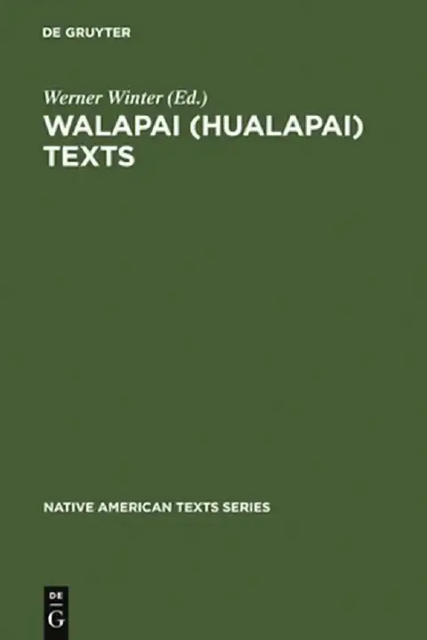 Cover of Walapai (Hualapai) Texts
