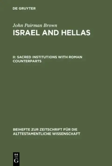 Cover of Sacred Institutions with Roman Counterparts