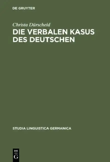 Cover of Die verbalen Kasus des Deutschen