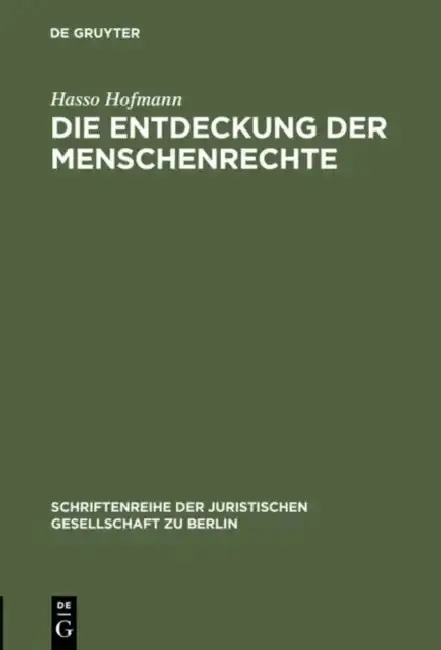 Cover of Die Entdeckung der Menschenrechte