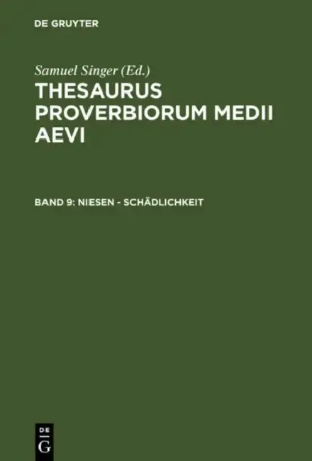 Cover of Niesen - Schadlichkeit
