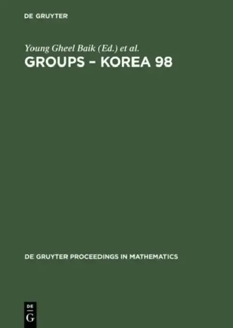 Cover of Groups - Korea 98