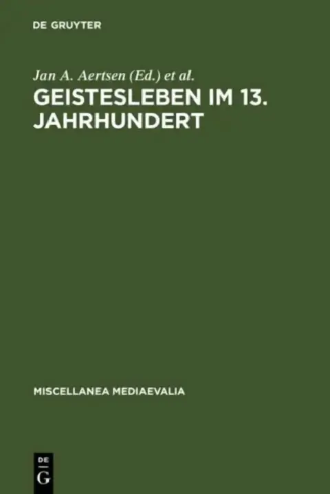 Cover of Geistesleben im 13. Jahrhundert