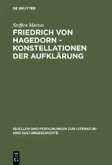Cover of Friedrich Von Hagedorn - Konstellationen Der Aufklärung