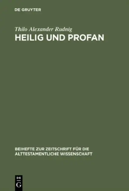 Cover of Heilig und Profan