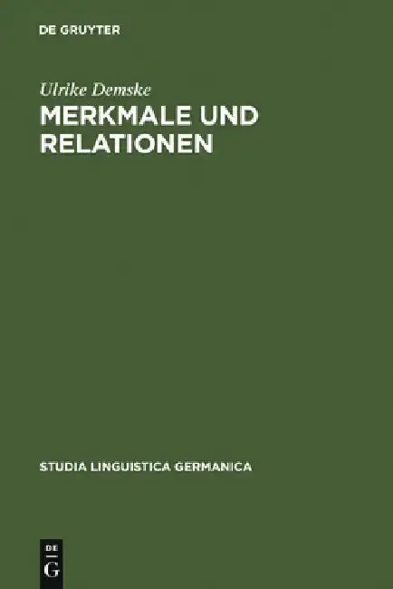 Cover of Merkmale und Relationen
