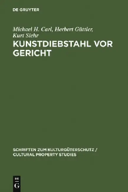 Cover of Kunstdiebstahl vor Gericht