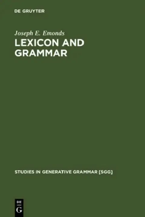 Cover of Lexicon and Grammar