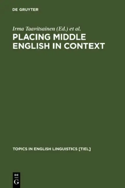 Cover of Placing Middle English in Context