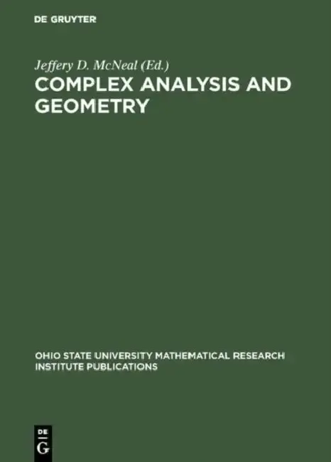Cover of Complex Analysis and Geometry