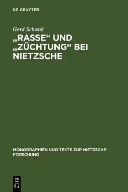 Cover of "Rasse" und "Züchtung" bei Nietzsche