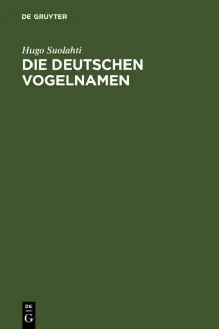 Cover of Die Deutschen Vogelnamen
