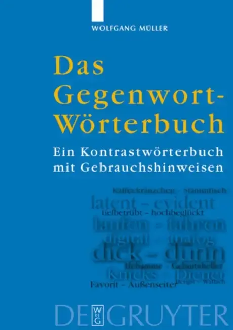 Cover of Das Gegenwort-Worterbuch