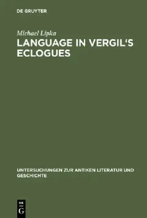 Cover of Language in Vergil's Eclogues