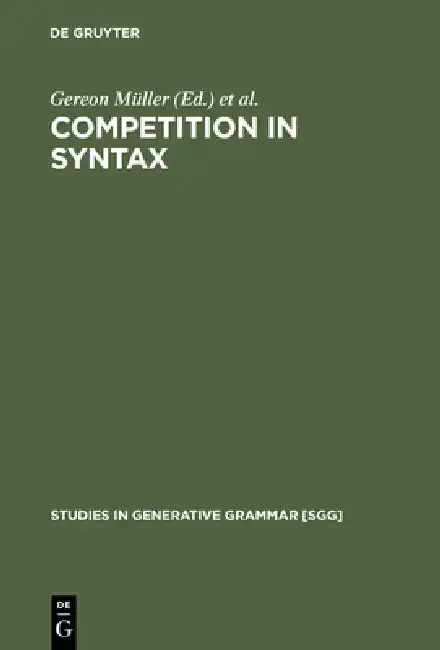 Cover of Competition in Syntax