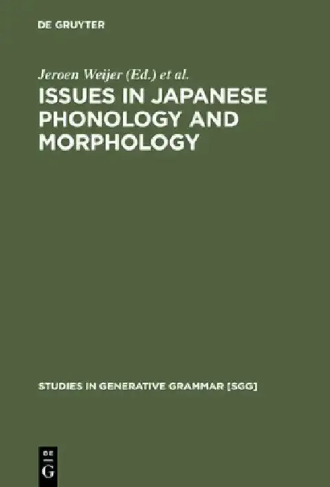 Cover of Issues in Japanese Phonology and Morphology
