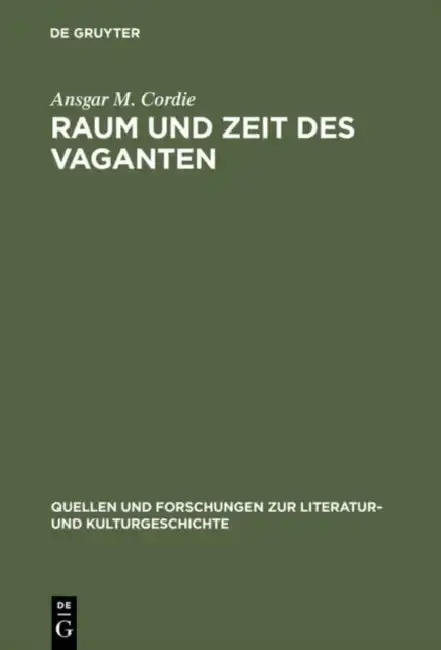 Cover of Raum und Zeit des Vaganten