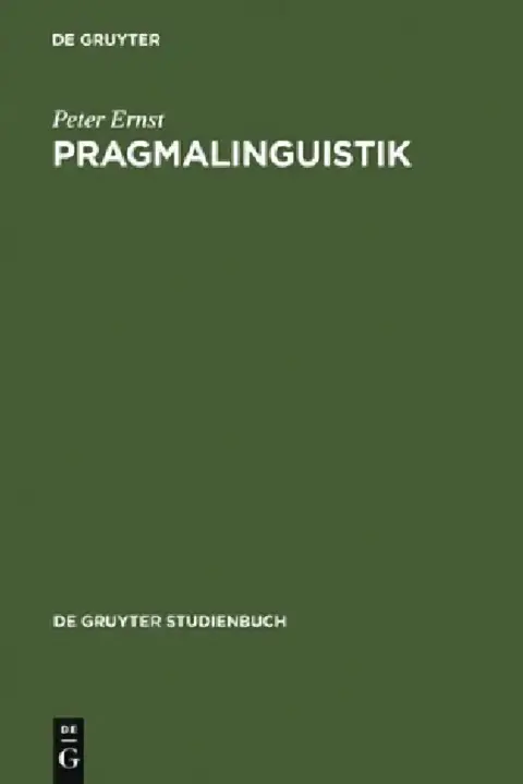 Cover of Pragmalinguistik