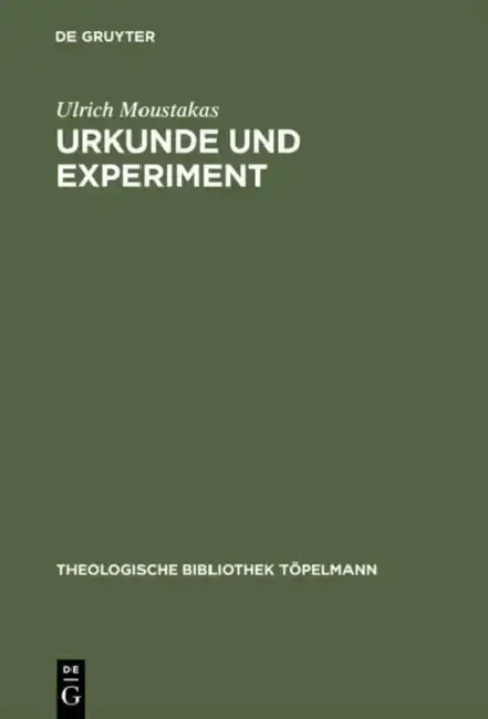 Cover of Urkunde und Experiment