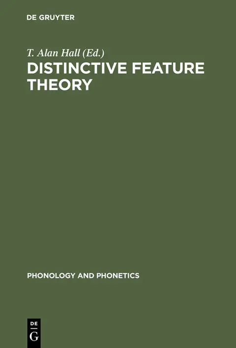 Cover of Distinctive Feature Theory