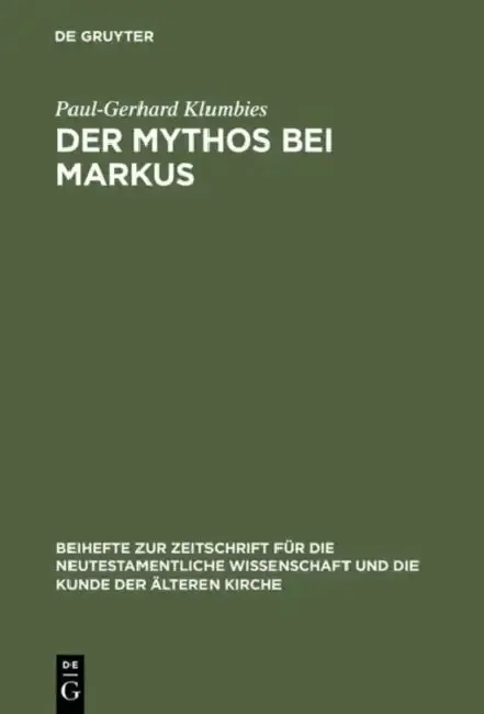 Cover of Der Mythos bei Markus