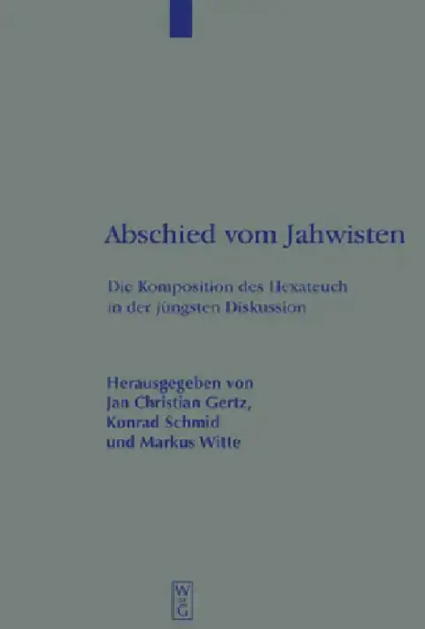 Cover of Abschied vom Jahwisten