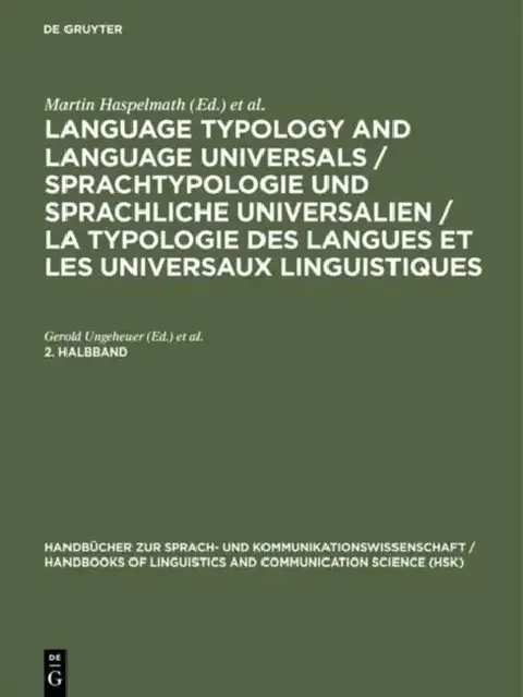 Cover of Language Typology and Language Universals / Sprachtypologie Und Sprachliche Universalien / La Typologie Des Langues Et Les Universaux Linguistiques. 2