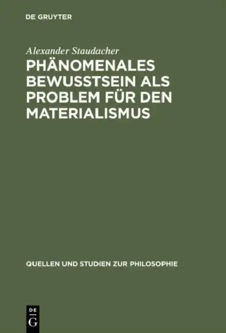 Cover of Phänomenales Bewußtsein ALS Problem Für Den Materialismus