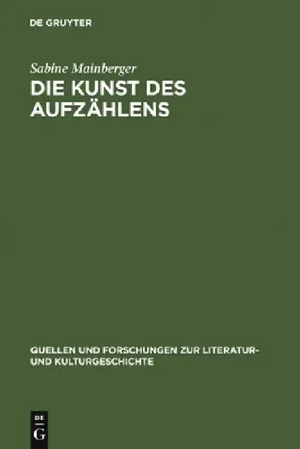 Cover of Die Kunst des Aufzählens