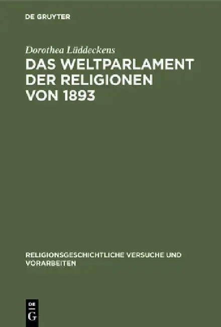 Cover of Das Weltparlament der Religionen von 1893