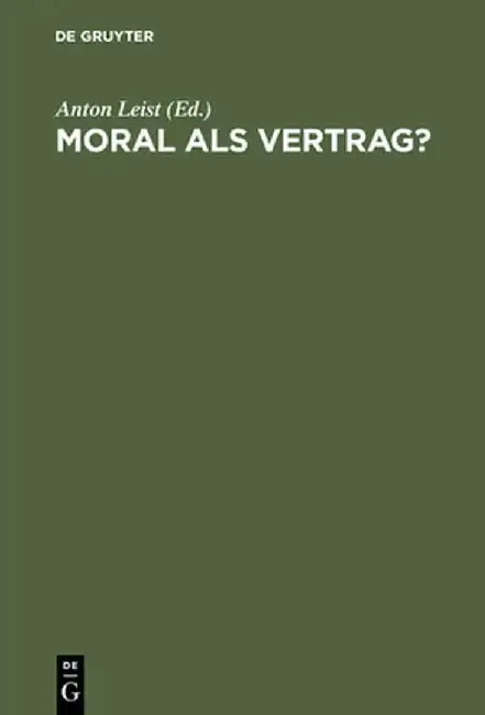 Cover of Moral ALS Vertrag?