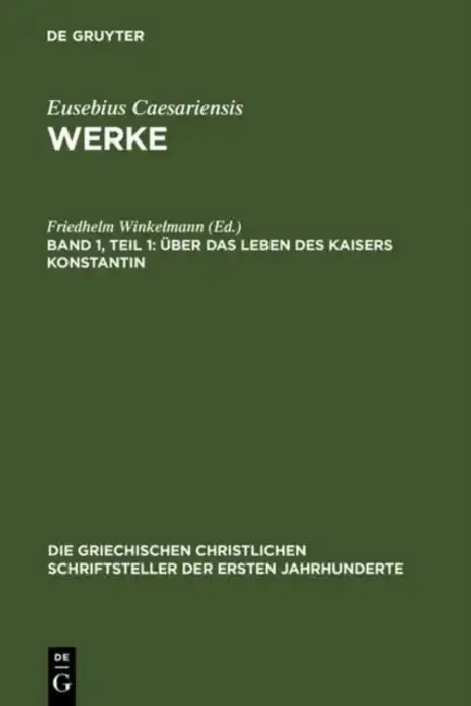 Cover of Über Das Leben Des Kaisers Konstantin
