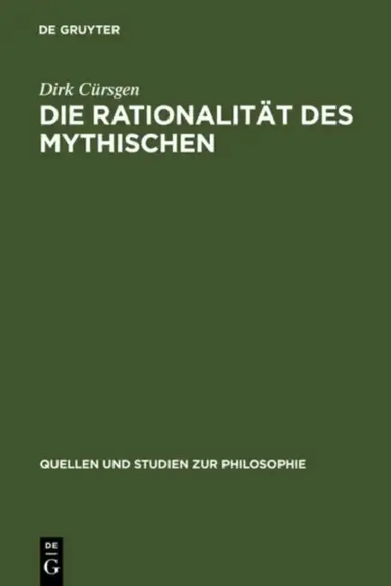 Cover of Die Rationalität des Mythischen