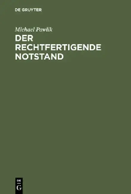 Cover of Der rechtfertigende Notstand