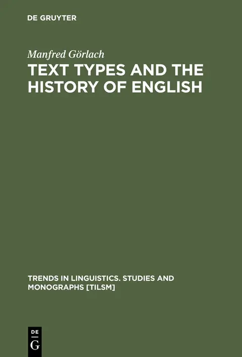 Cover of Text Types and the History of English
