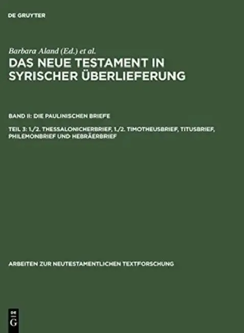 Cover of 1./2. Thessalonicherbrief, 1./2. Timotheusbrief, Titusbrief, Philemonbrief Und Hebräerbrief