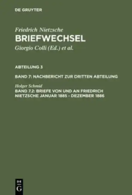 Cover of Briefe Von Und an Friedrich Nietzsche Januar 1885 - Dezember 1886