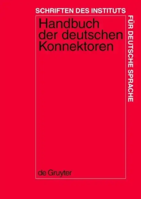Cover of Handbuch der deutschen Konnektoren 1