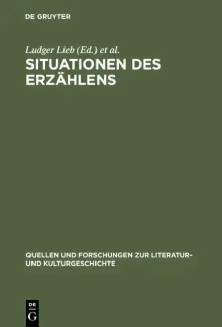 Cover of Situationen Des Erzählens