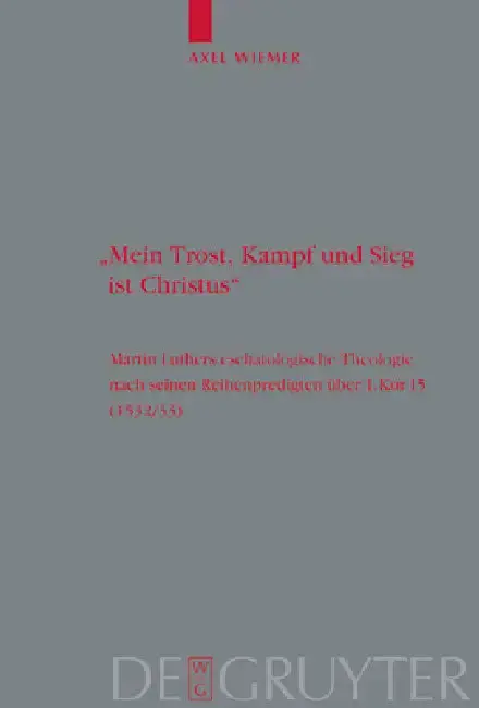 Cover of "Mein Trost, Kampf und Sieg ist Christus"